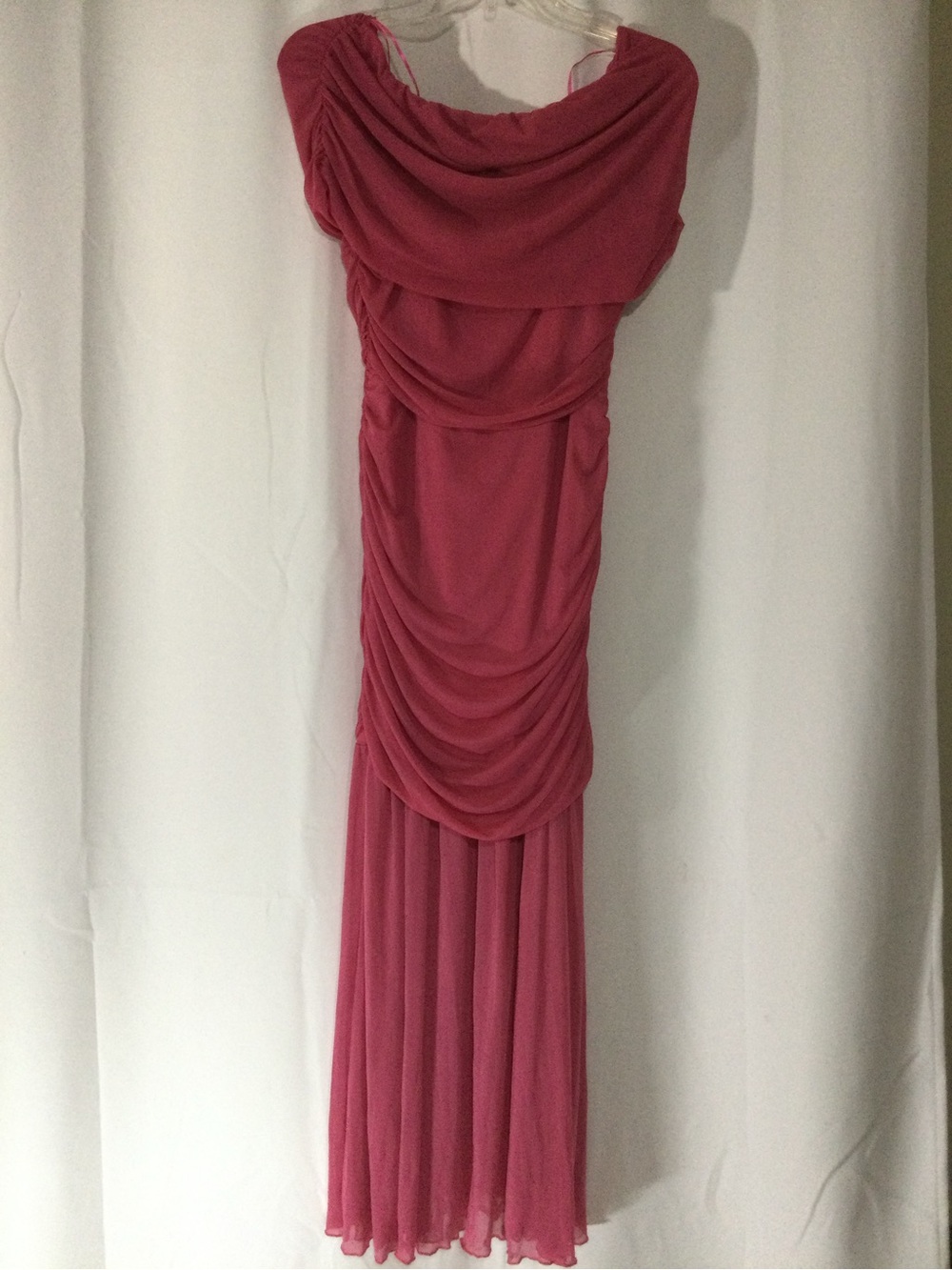 Bardot Pink Mesh Midaxi Dress - Size US 10
